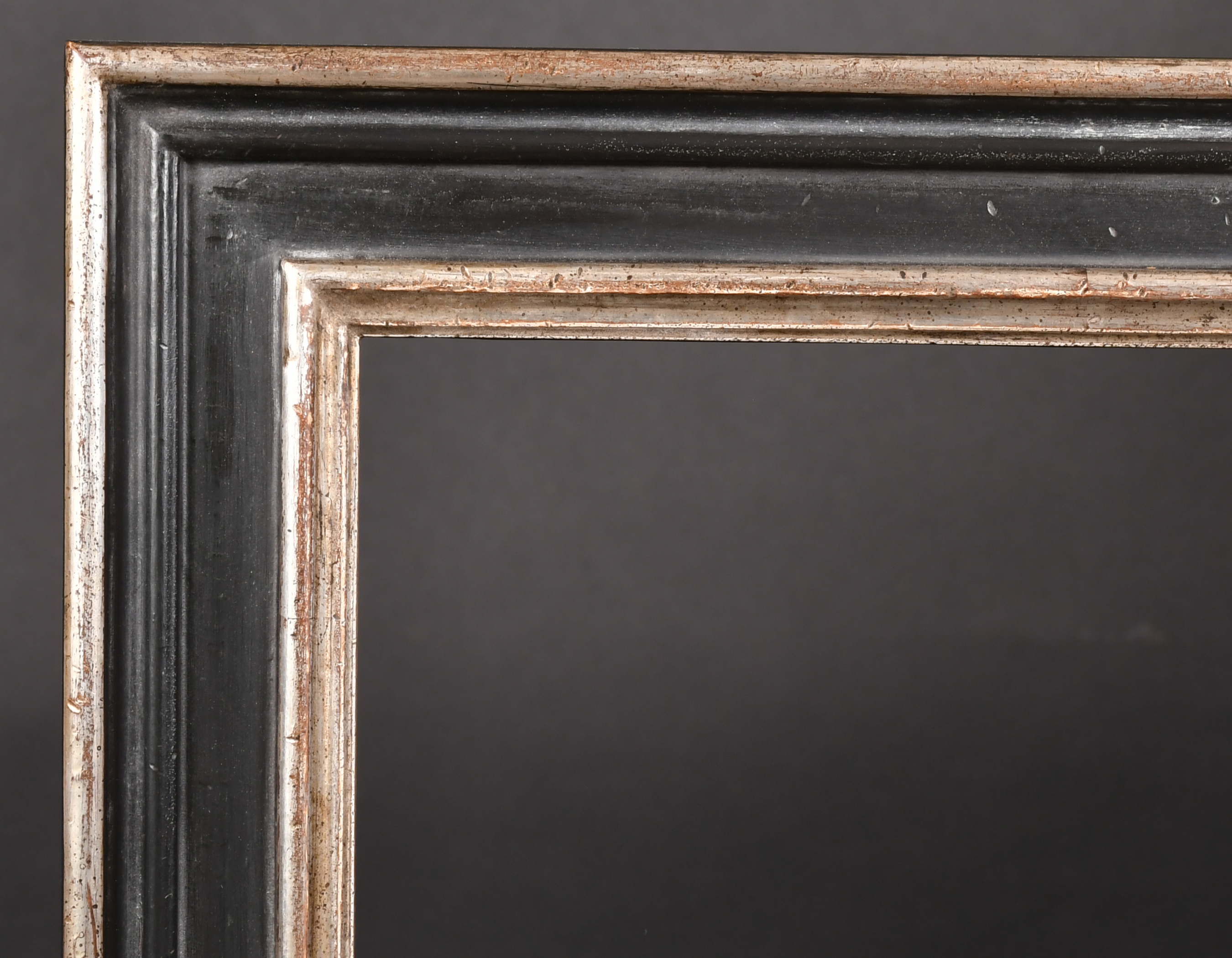 20th Century English School. A Black and Silver Composition Frame, rebate 29.75" x 24.75" (75.6 x