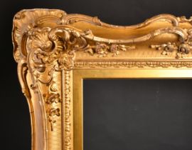 Early 19th Century English School. A Gilt Composition Frame, with swept and pierced centres and
