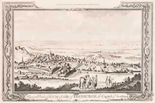 Early 19th Century English School. "A General View of the City & Castle of Edinburgh", Engraved by