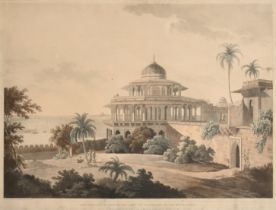 After Thomas Daniell (1749-1840) British. "The Chalees Satoon, in the Fort of Allahabad, on the