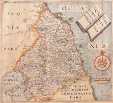 Christopher Saxton (1540-1610) British and William Hole (fl.1607-1624) British. "North Vmbriae",