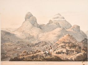 After Henry Salt (1780-1827) British. "The Mountains of Samayut", Engraved by Havell, Plate No.