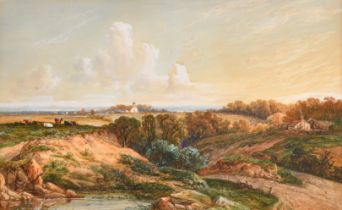 19th Century English School. A Pair of River Landscapes, Watercolour, 14.5" x 23.25" (36.9 x 59.1cm)