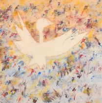 James Malin (20th-21st Century) British. "1st October", Study of a Flying Bird, Watercolour on a