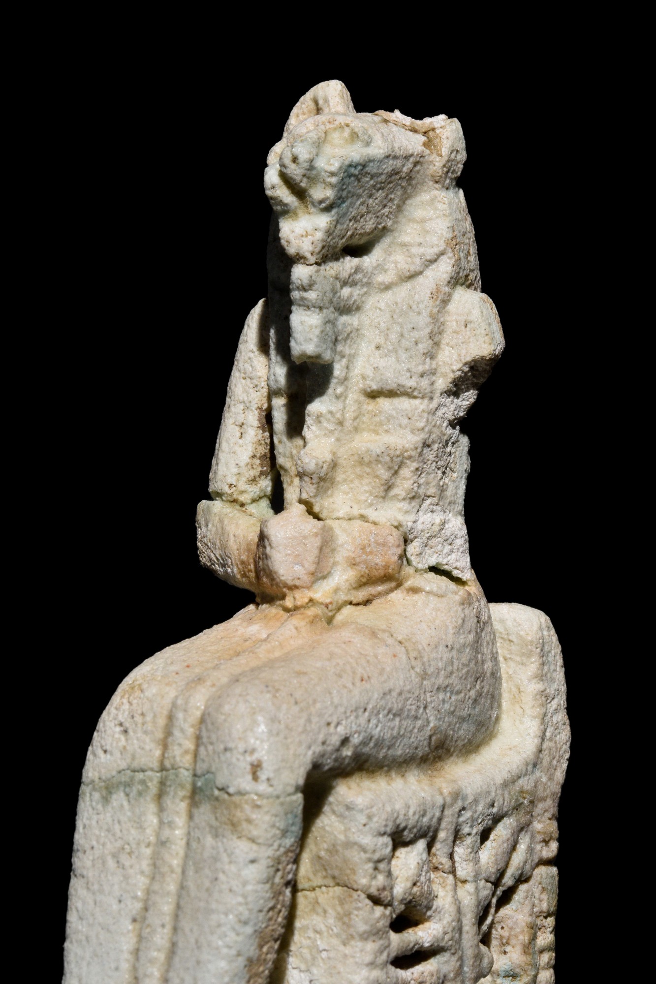 LARGE EGYPTIAN MAAHES STATUETTE - Image 7 of 12