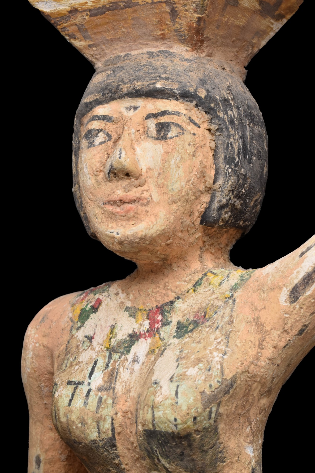 EGYPTIAN WOOD FEMALE OFFERING BEARER - Bild 4 aus 6