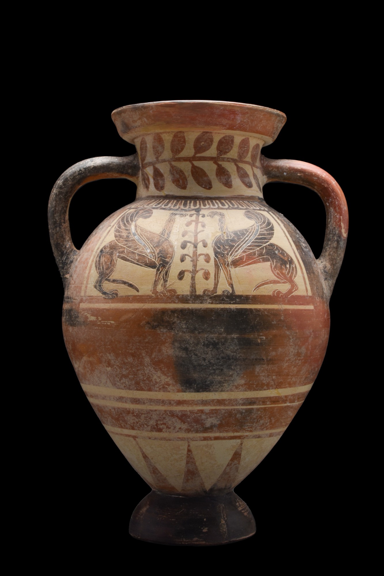 LARGE ETRUSCO-CORINTHIAN AMPHORA