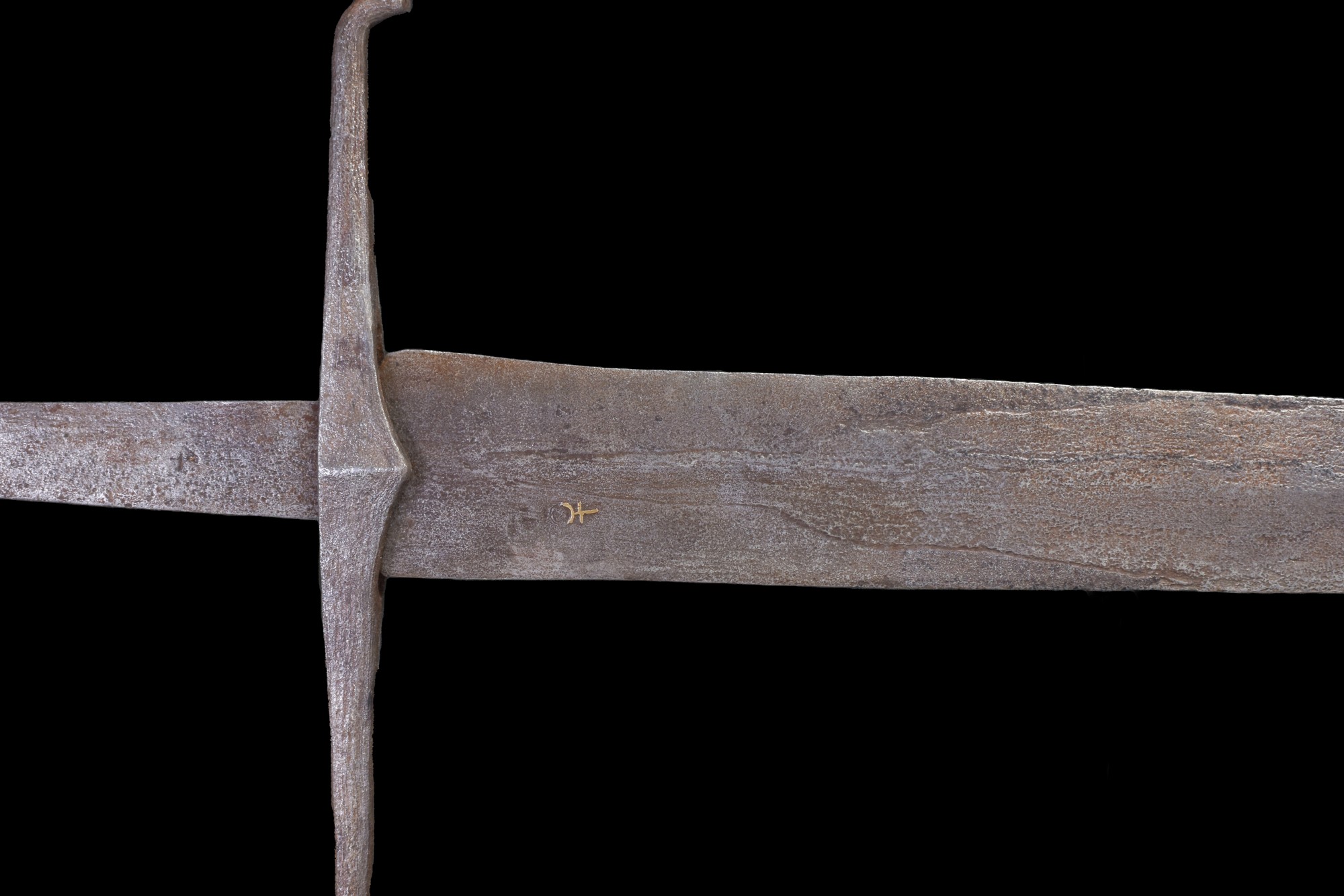 RARE 15th C. EPEE IRON SWORD WITH REPORT - Image 5 of 5