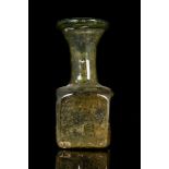 UNUSUAL ROMAN GLASS FLASK