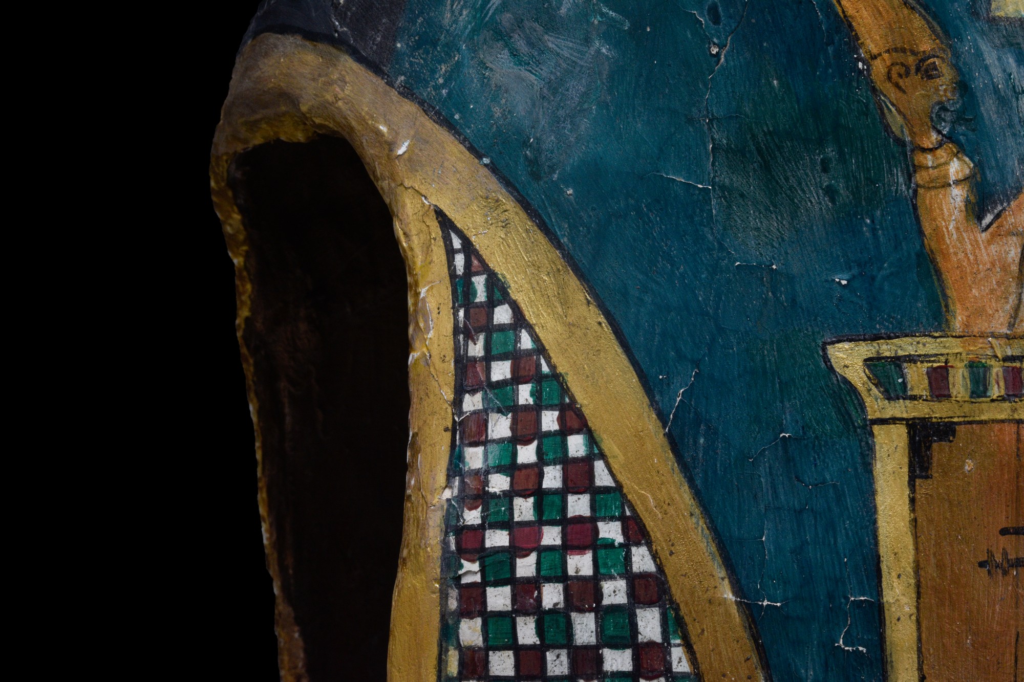 RARE EGYPTIAN CARTONNAGE MASK - Image 8 of 8