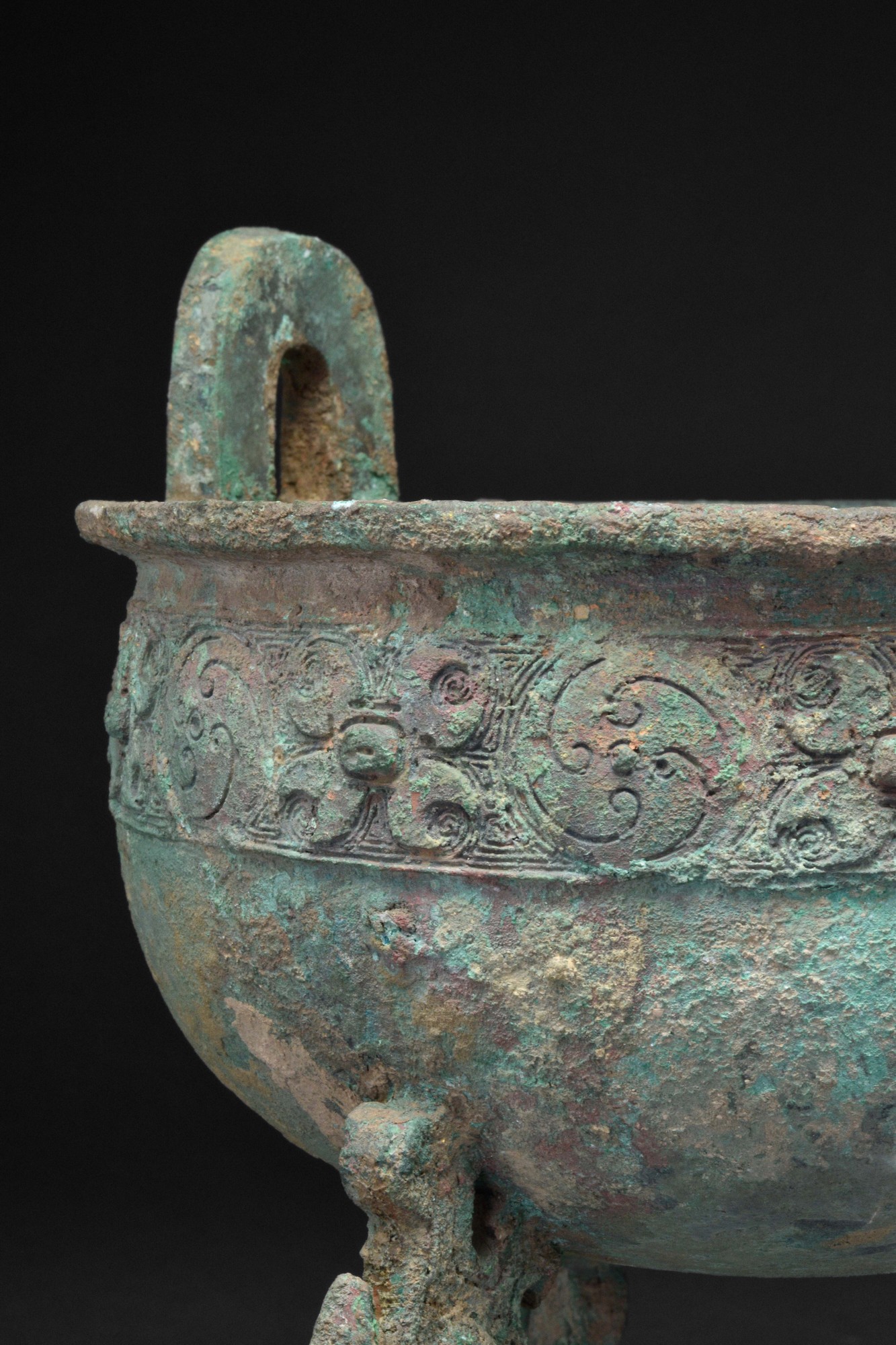 CHINESE BRONZE RITUAL FOOD VESSEL (DING) - XRF TESTED - Image 5 of 7