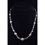 HELLENISTIC GOLD AND LAPIS LAZULI NECKLACE