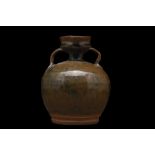 CHINESE SONG DYNASTY GLAZED TWIN HANDLED AMPHORA