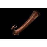 LARGE HELLENISTIC TERRACOTTA RHYTON - TL TESTED