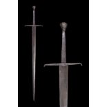 RARE 15th C. EPEE IRON SWORD WITH REPORT