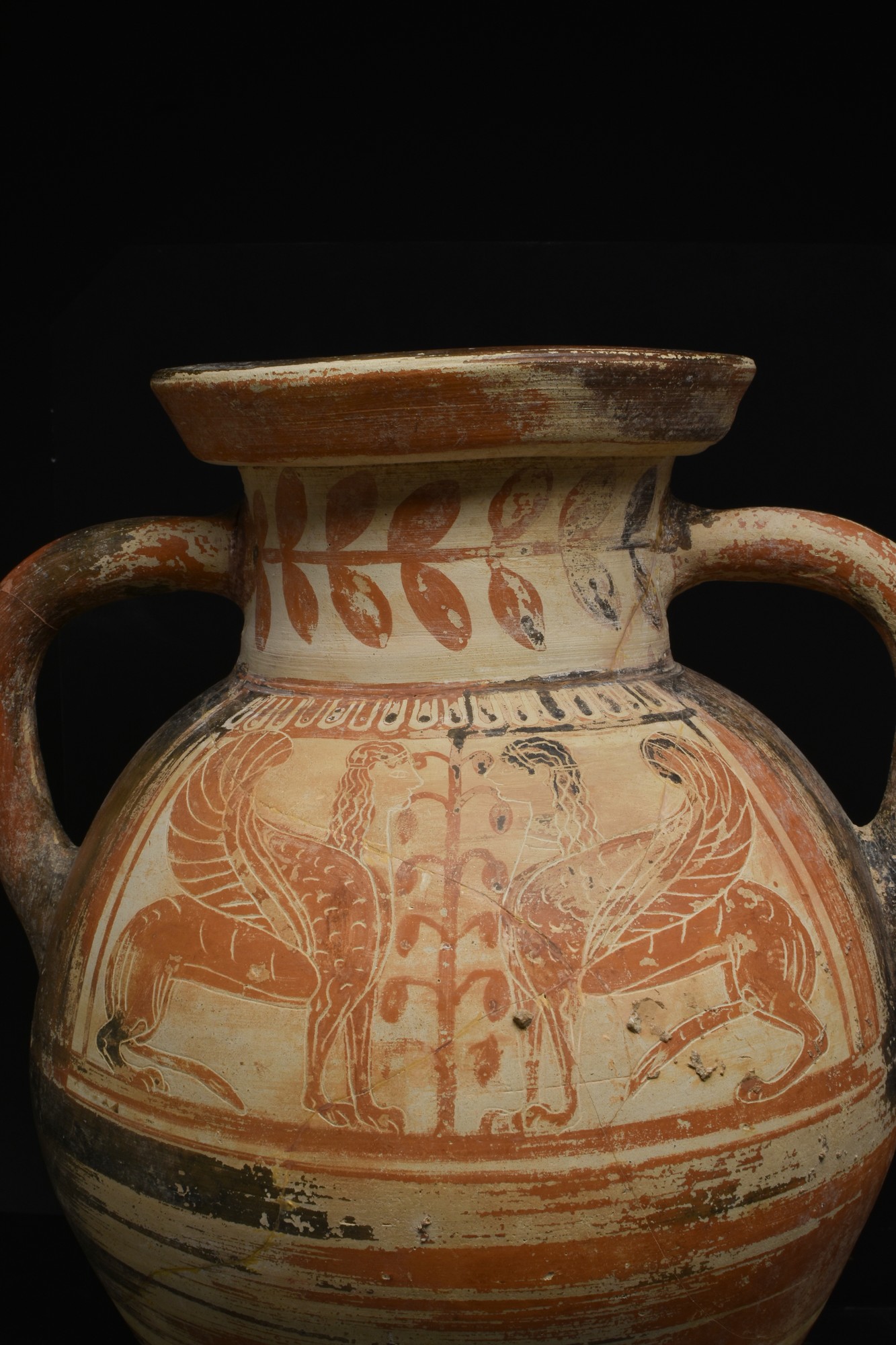 LARGE ETRUSCO-CORINTHIAN AMPHORA - Image 4 of 5