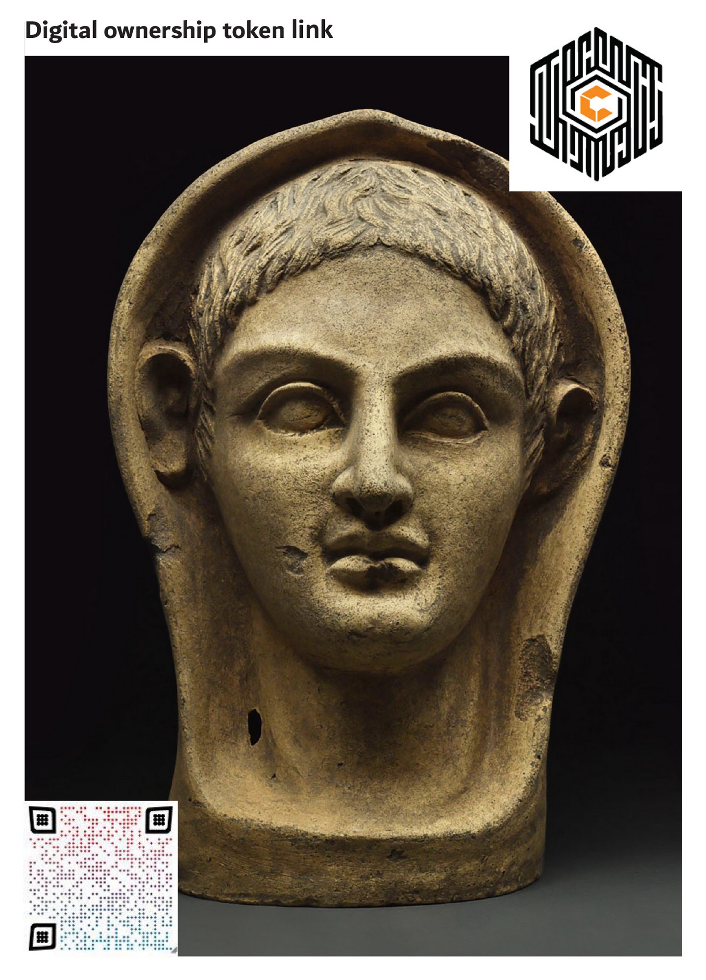 ETRUSCAN TERRACOTTA VOTIVE YOUTH HEAD - TL TESTED - Image 2 of 9