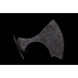 VIKING IRON BEARDED BATTLE AXE