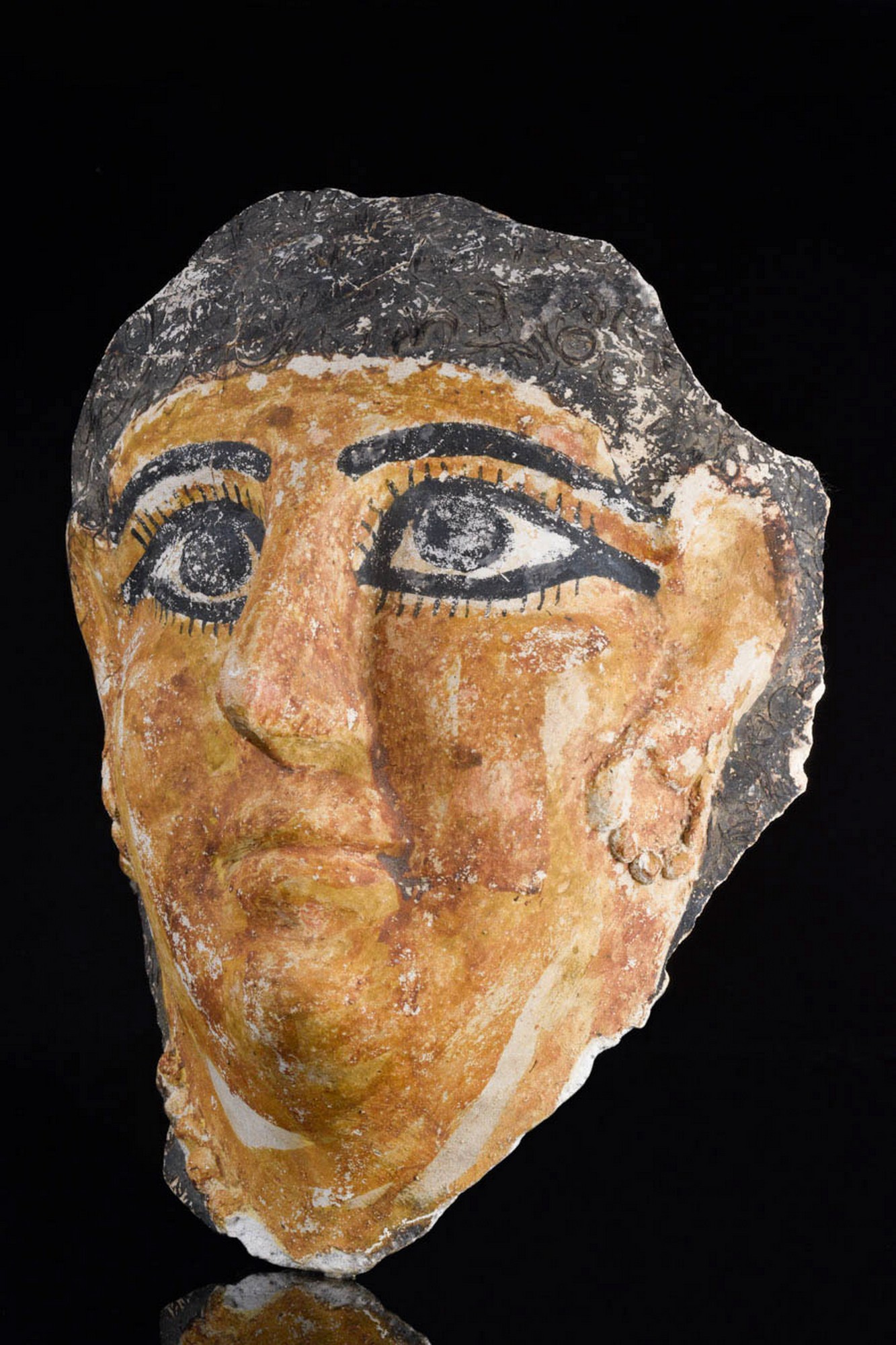 EGYPTIAN CARTONNAGE MUMMY MASK - Image 2 of 5