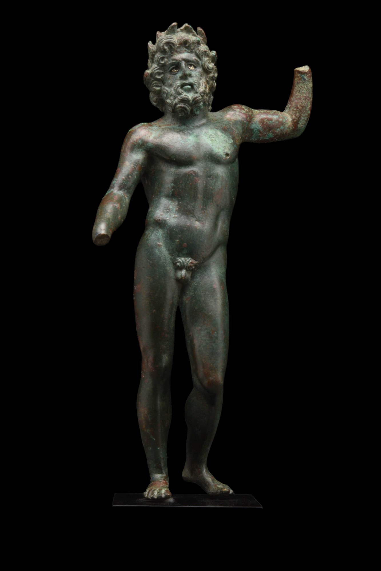 A BRONZE STATUETTE OF JUPITER DEPICTING ZEUS BRONTAIOS - Image 2 of 6