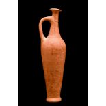 LATE CYPRIOT RED LUSTROUS SPINDLE BOTTLE FROM SEVERIS COLLECTION