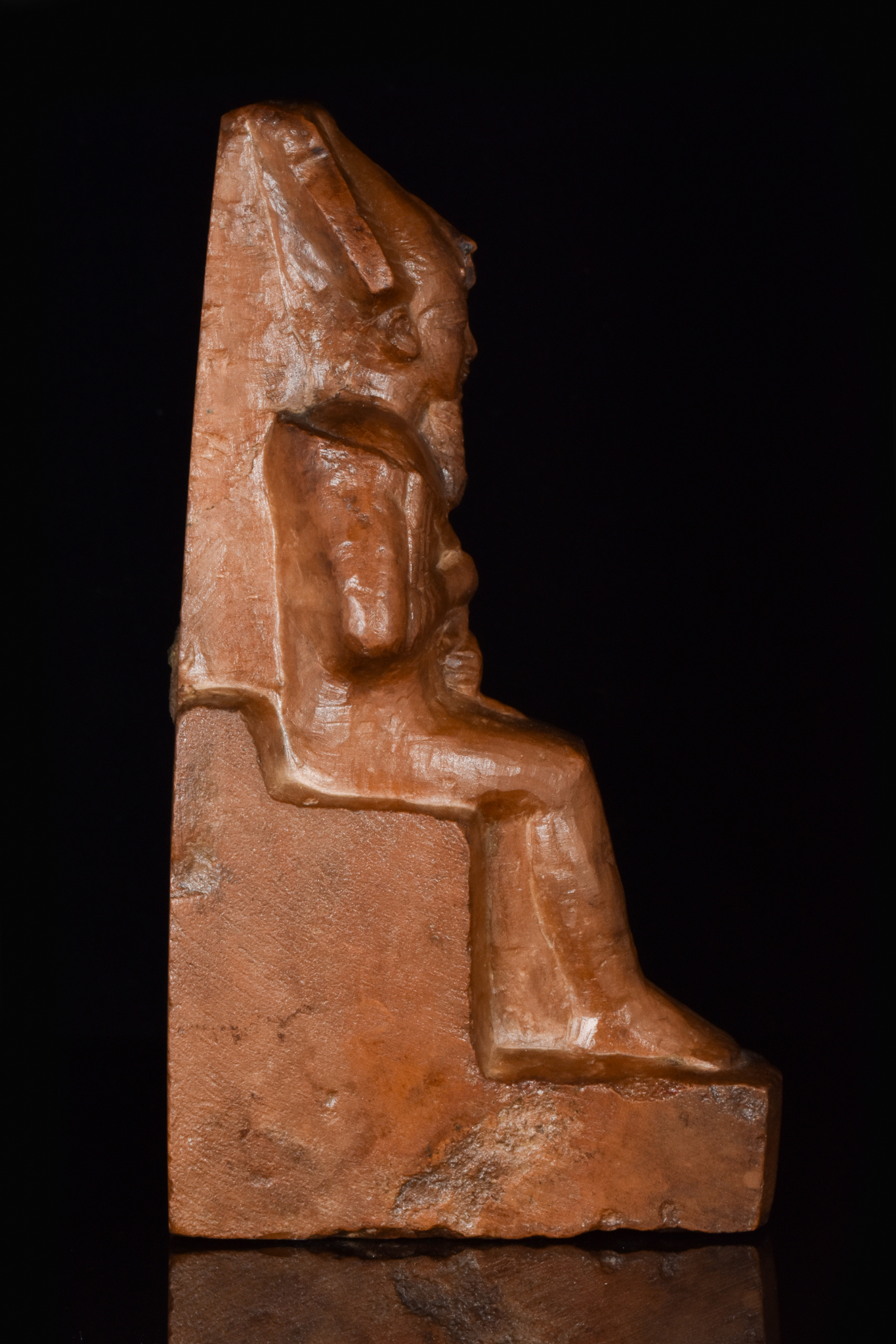 EGYPTIAN STONE FIGURE OF OSIRIS – MUSEUM EXHIBITED - Image 4 of 8