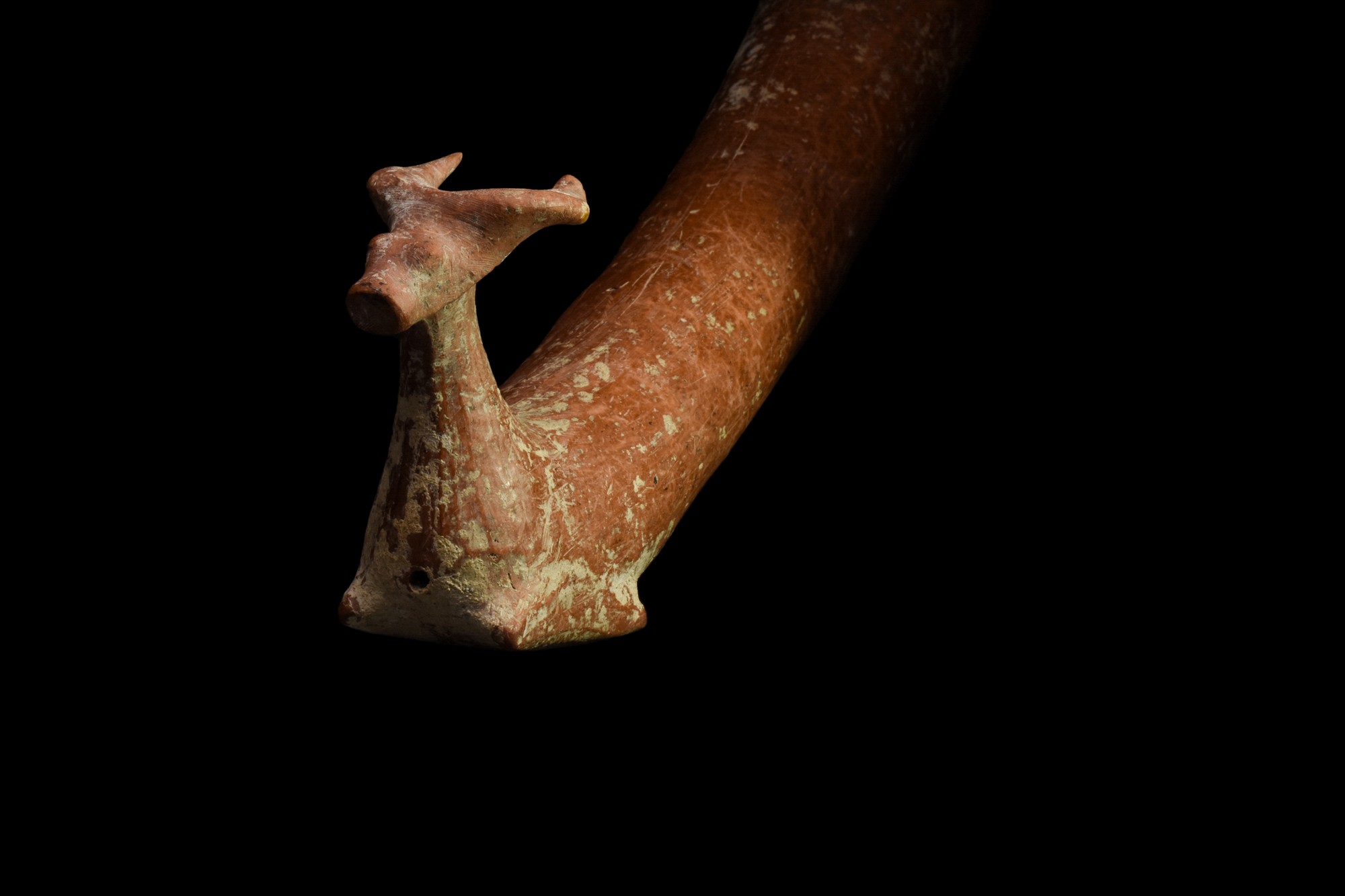 LARGE HELLENISTIC TERRACOTTA RHYTON - TL TESTED - Image 8 of 10