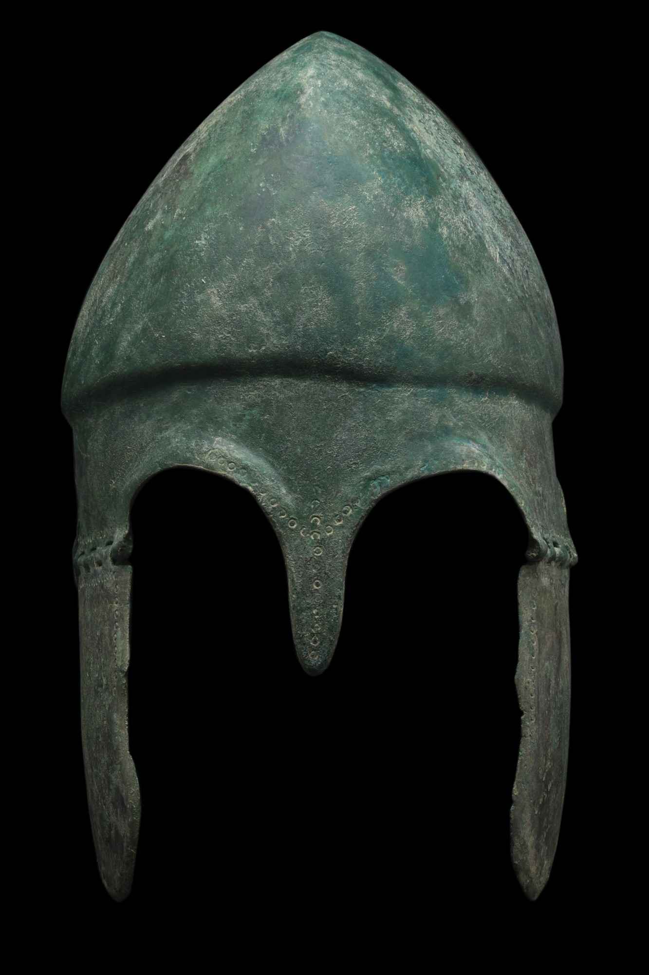 GREEK BRONZE CHALCIDIAN HELMET