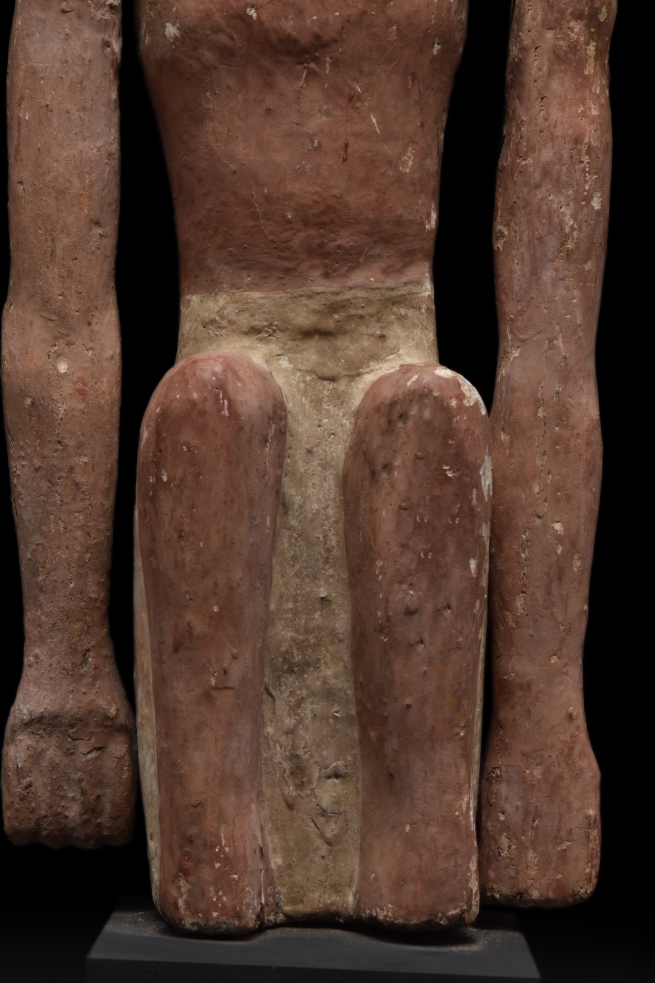 LARGE ANCIENT EGYPTIAN CEDAR WOOD BOATMAN FIGURE - Image 6 of 6