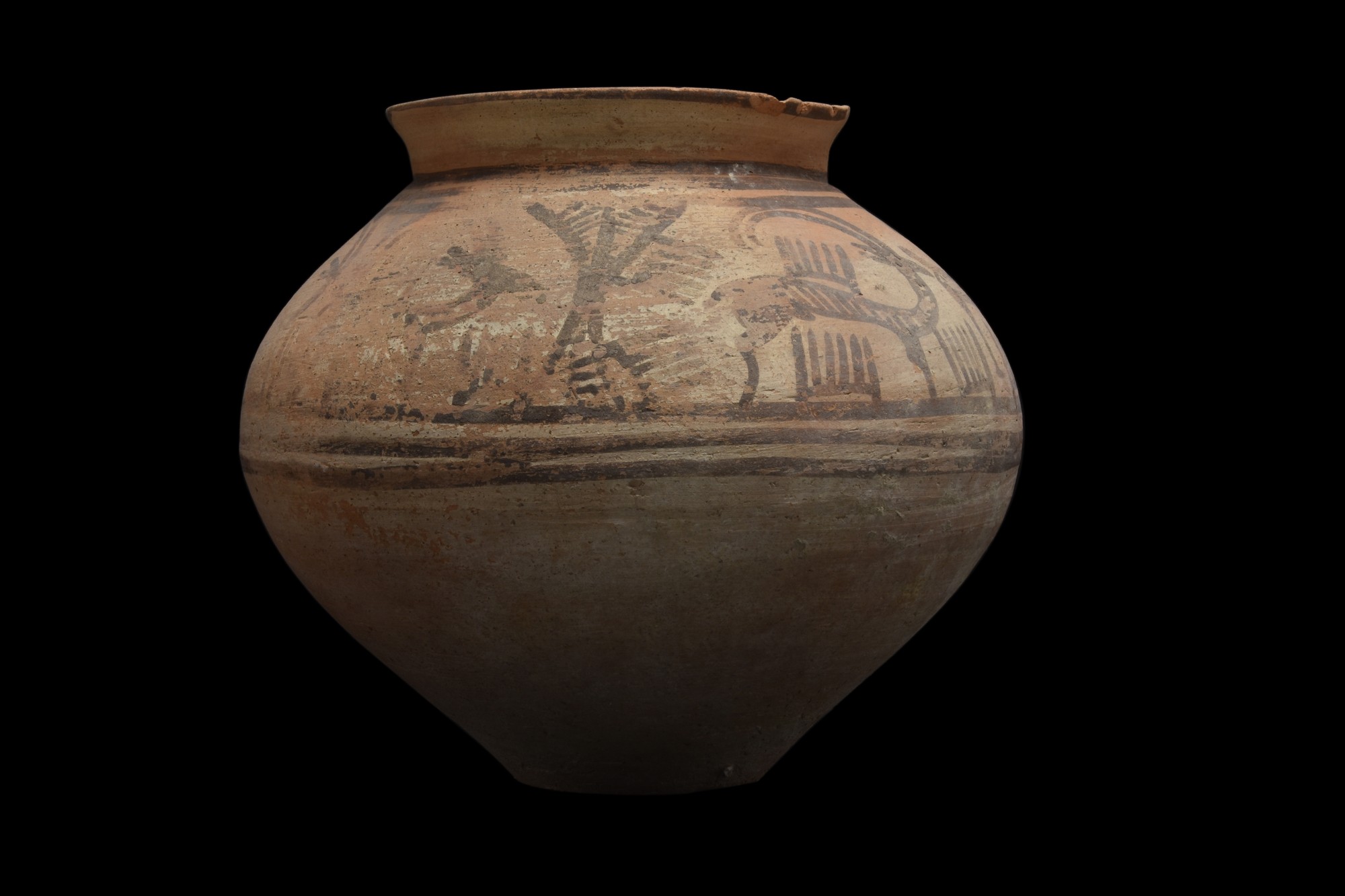 INDUS VALLEY TERRACOTTA VESSEL WITH IBEXES - Image 2 of 4
