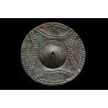 WESTERN ASIATIC DECORATED SHIELD UMBO SHIELD