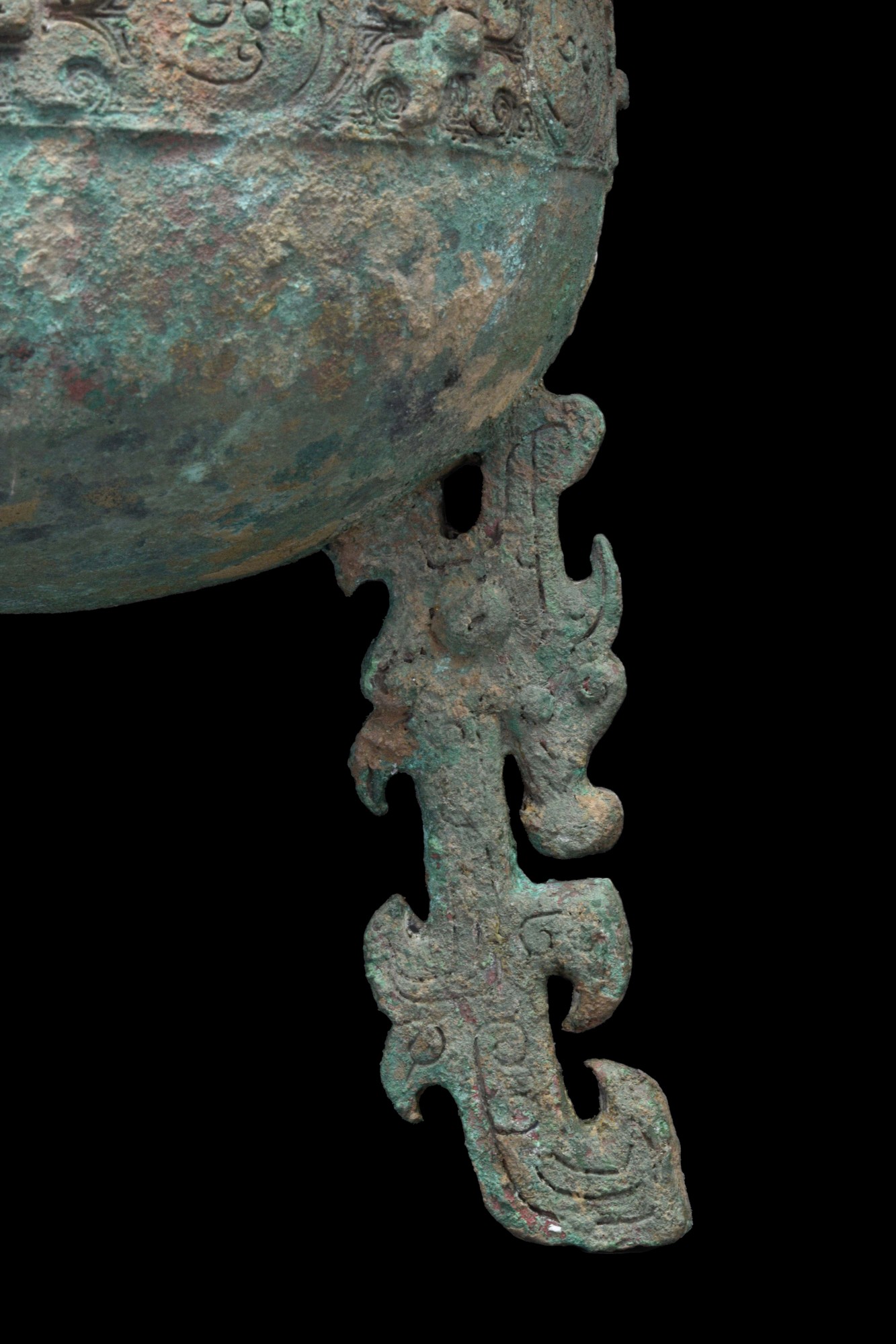 CHINESE BRONZE RITUAL FOOD VESSEL (DING) - XRF TESTED - Image 6 of 7