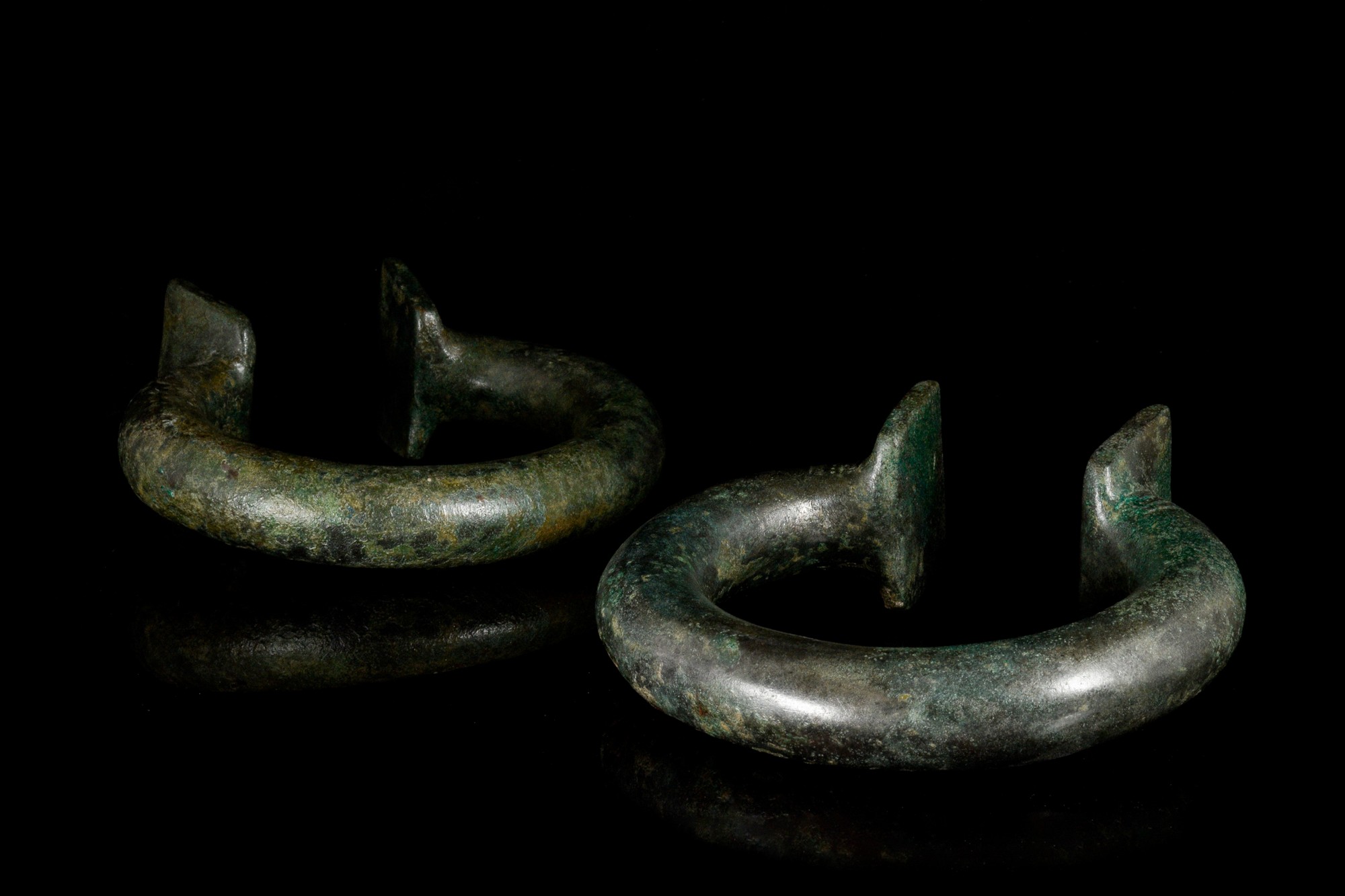 MASSIVE BRONZE AGE ARM RINGS / BRACELETS