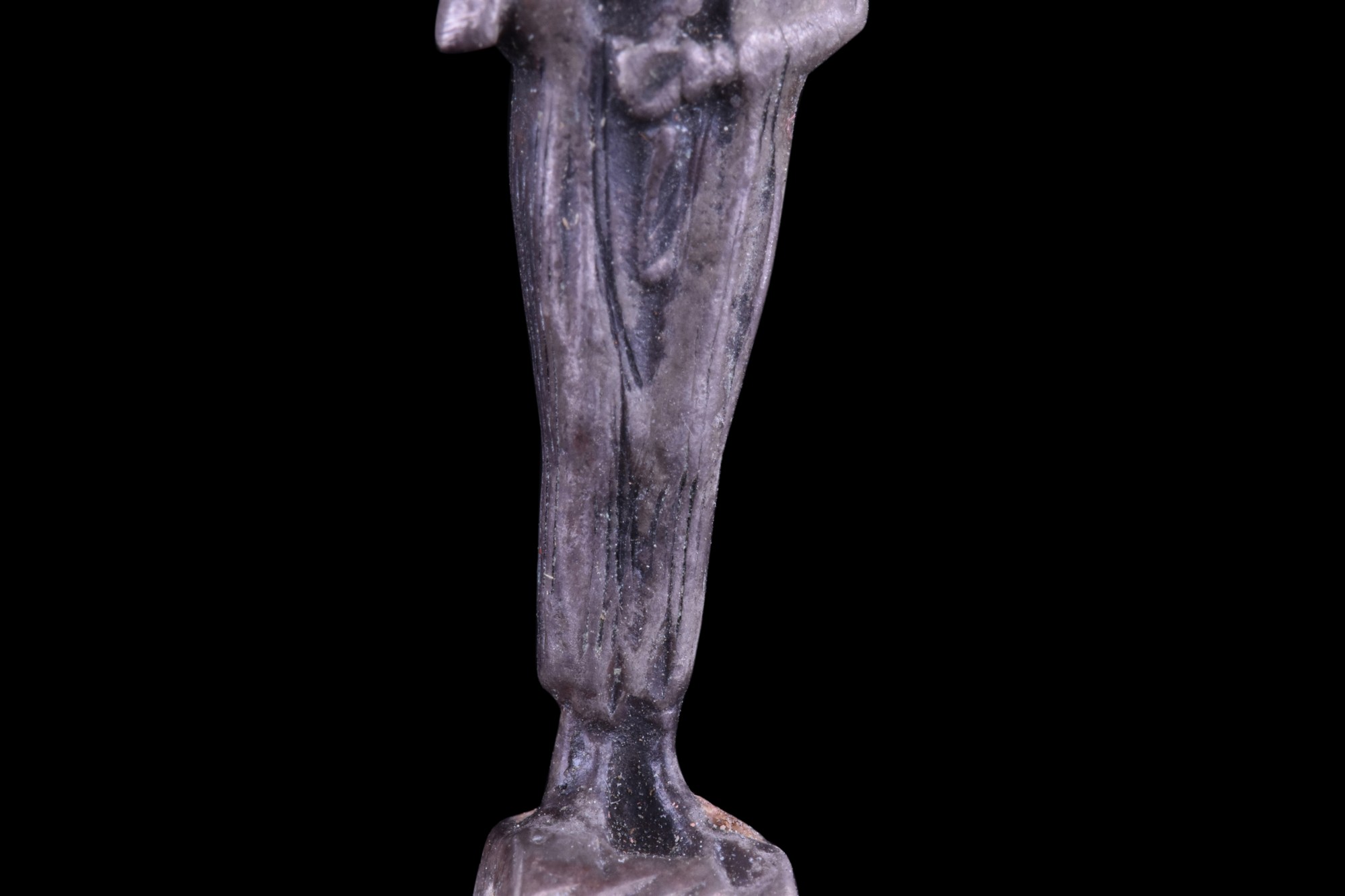 ANCIENT EGYPTIAN SILVER OSIRIS ON STAND - Image 5 of 6