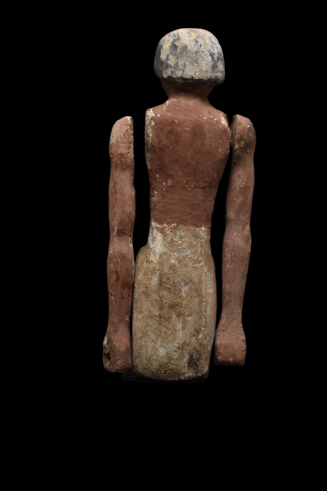 LARGE ANCIENT EGYPTIAN CEDAR WOOD BOATMAN FIGURE - Image 4 of 6