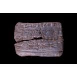 LATE BABYLONIAN / ASSYRIAN CLAY CUNEIFORM TABLET