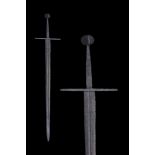 MEDIEVAL IRON SWORD WITH REPORT