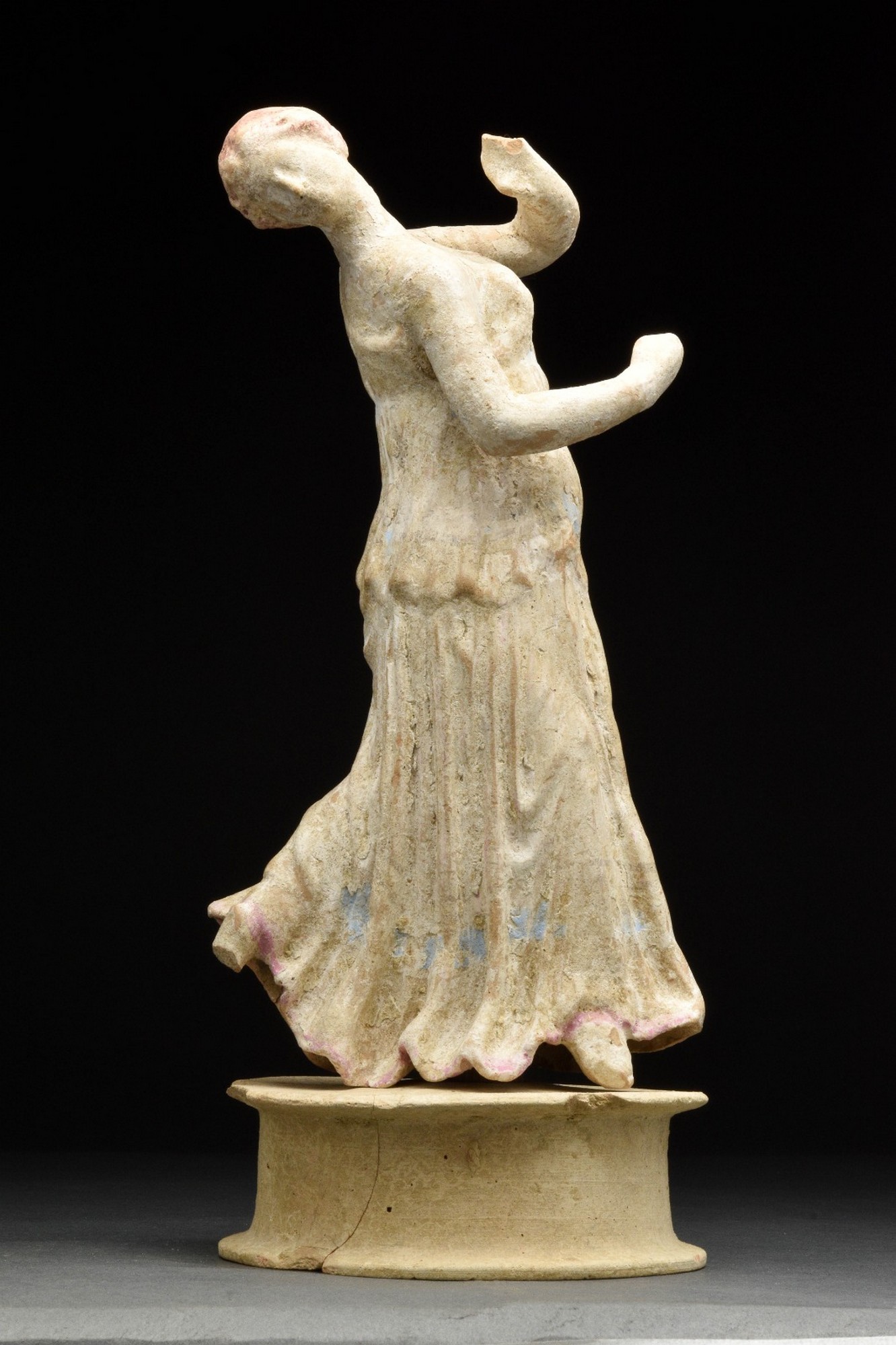 GREEK CANOSAN TERRACOTTA DANCING WOMAN - EX CHRISTIES