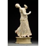 GREEK CANOSAN TERRACOTTA DANCING WOMAN - EX CHRISTIES