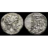 KINGS OF CAPPADOCIA, ARIOBARZANES III EUSEBES PHILOROMAIOS, AR DRACHM, EUSEBEIA MINT, YEAR 11 ? = 42