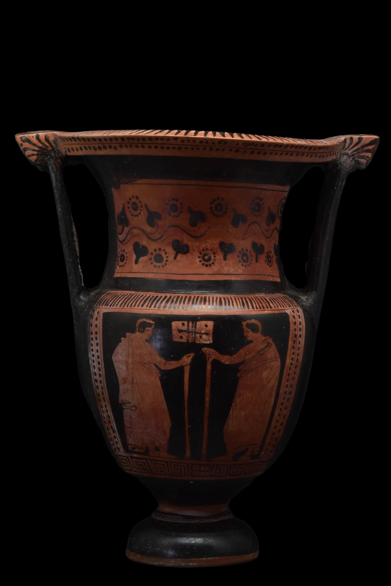 APULIAN GREEK RED FIGURE COLUMN KRATER-TL TESTED - Image 5 of 11