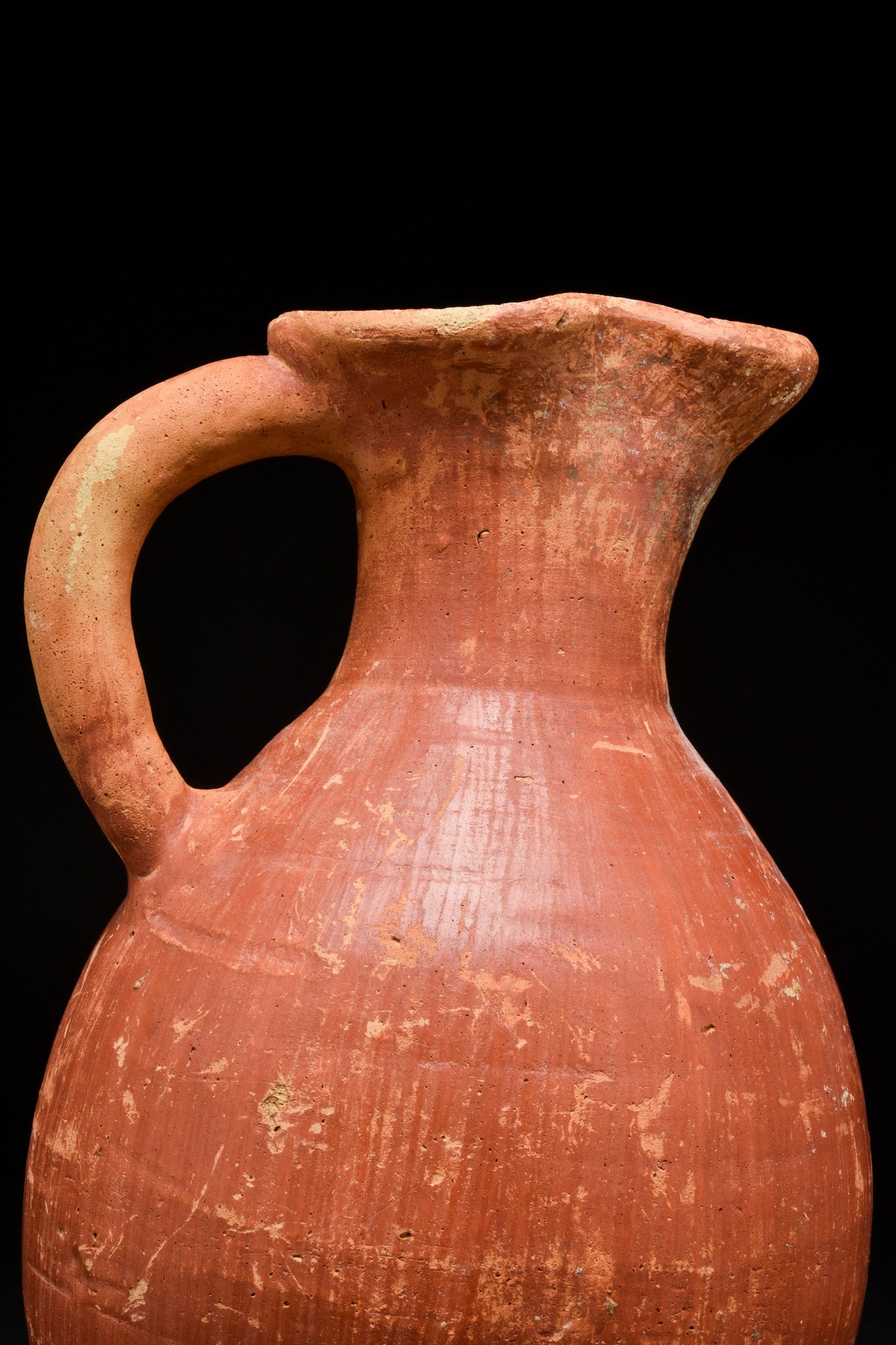 HOLY LAND POTTERY TREFOIL JUG - Image 3 of 5