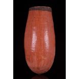 EGYPTIAN RED BURNISHED POTTERY ALABASTRON