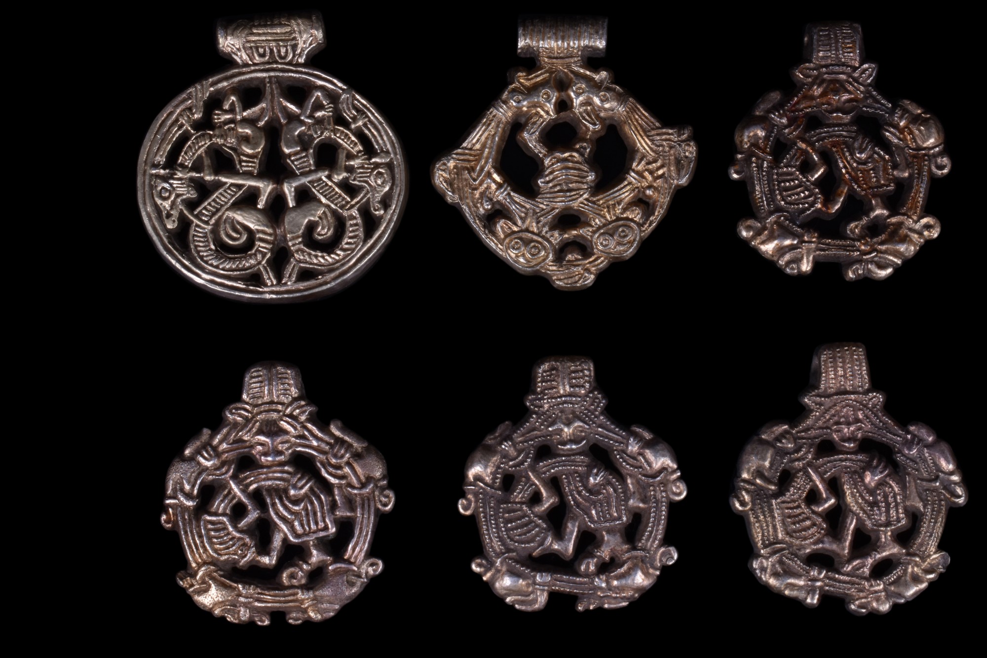 SET OF EIGHT SILVER VIKING PENDANTS - WITH REPORT - Image 2 of 5