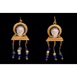 ROMAN GOLD CAMEO EARRINGS