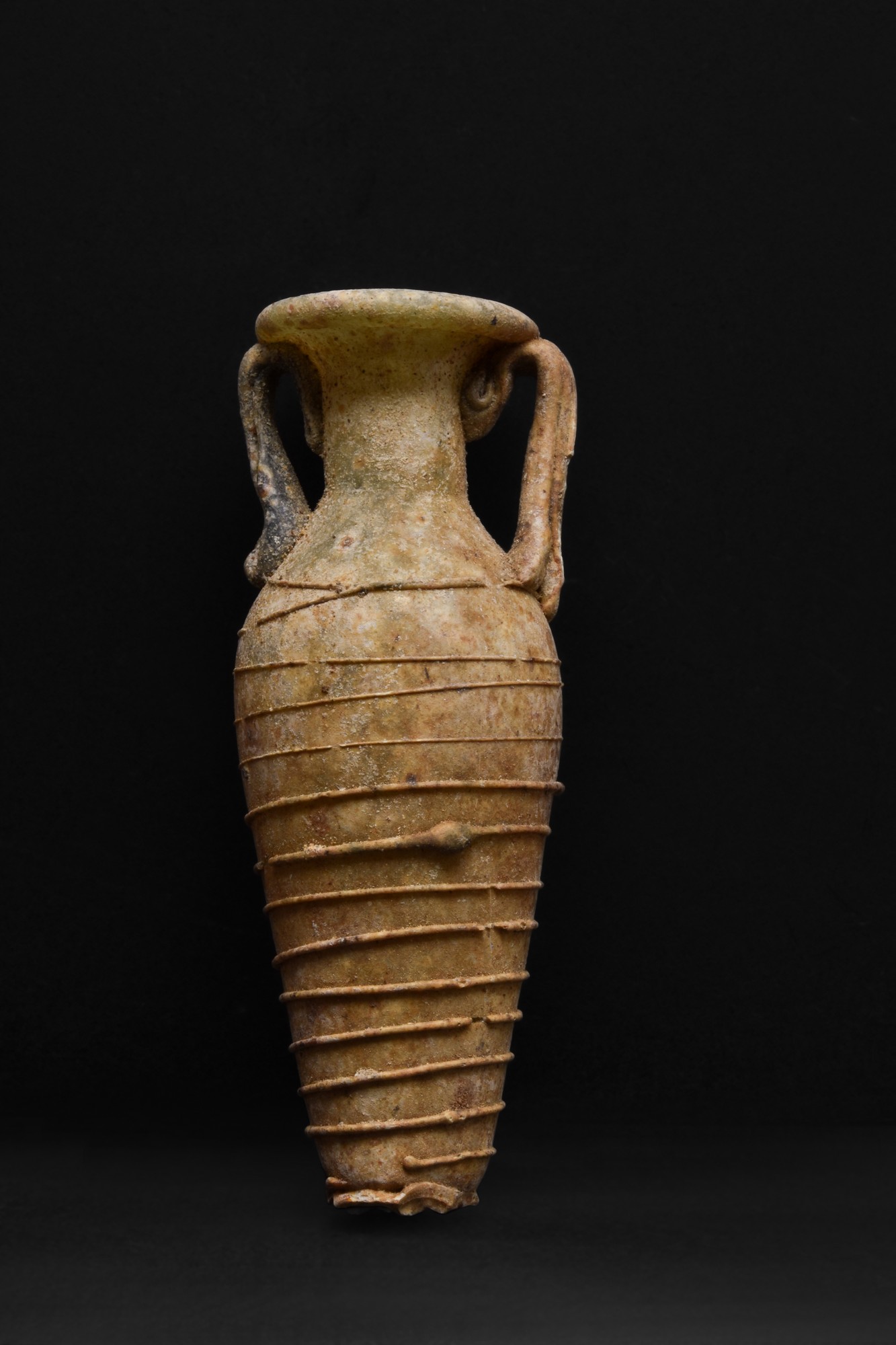 ANCIENT ROMAN GLASS AMPHORISKOS - Image 2 of 3