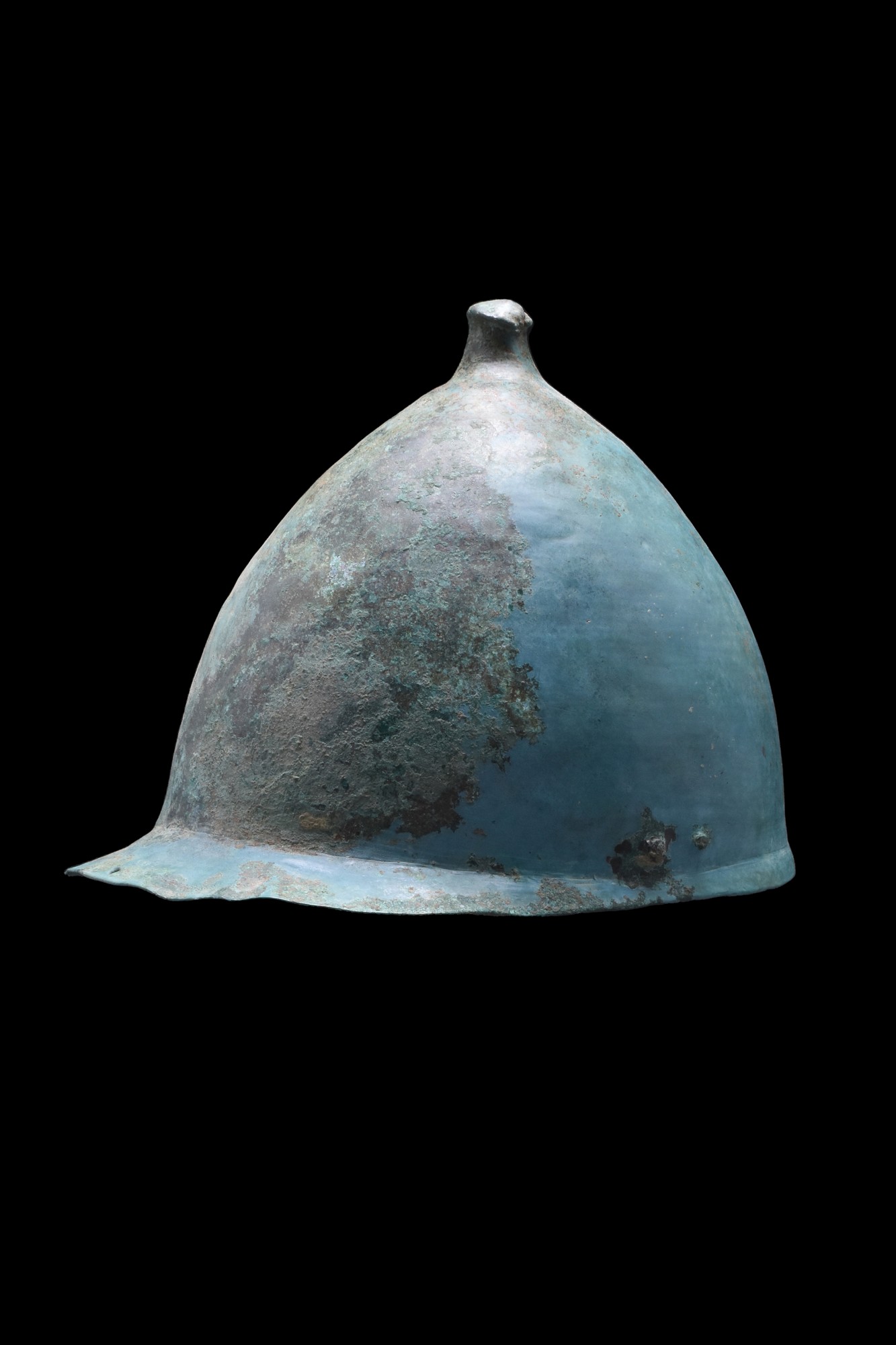 ROMAN BUGGENUM TYPE BRONZE HELMET - Image 3 of 7