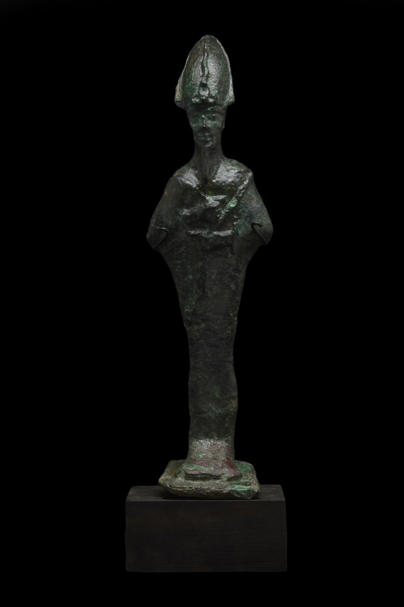 ANCIENT EGYPTIAN BRONZE OSIRIS VOTIVE FIGURE