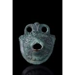 ROMAN BRONZE LION PROTOME - EX. BONHAM'S