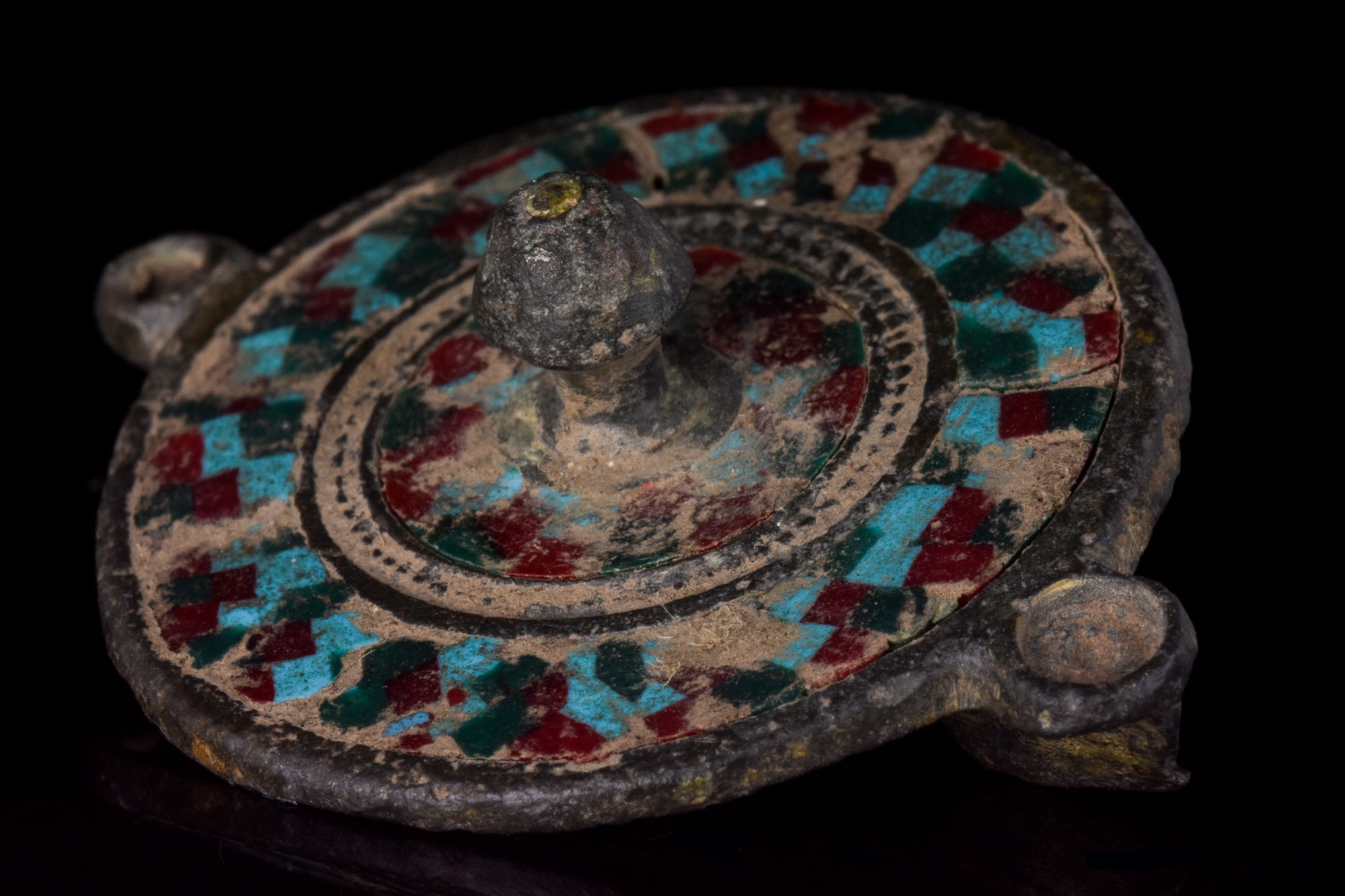 ROMAN MOSAIC DISC BROOCH - Image 4 of 5